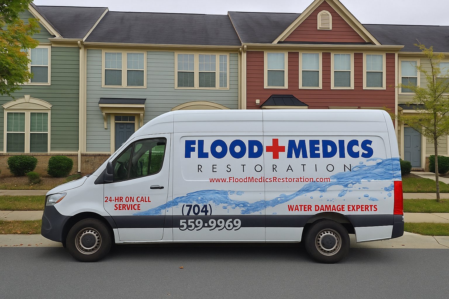 Commercial water damage restoration Charlotte